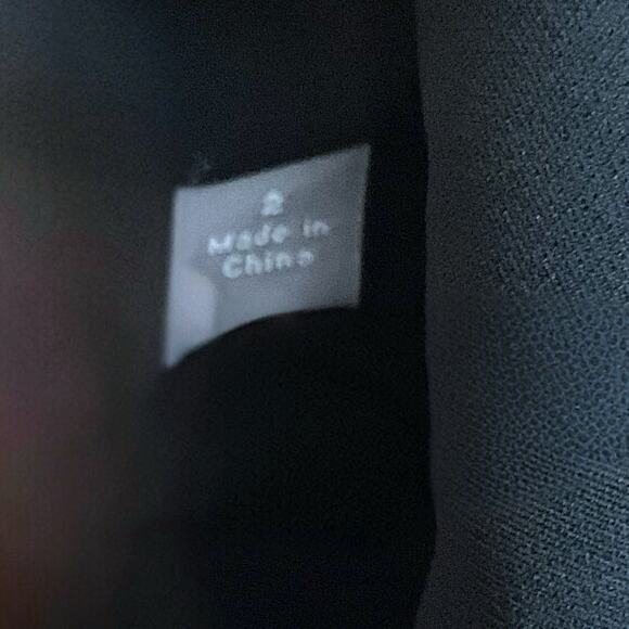 ANN TAYLOR BLAZER Women's Size 2 Black 2-Button Patch Pockets Stretch Career - Picture 4 of 11